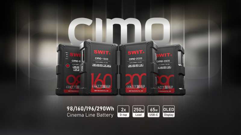 Swit CIMO-98S, 98Wh USB-C Slim Cine V-mount Battery Swit CIMO-98S, 98Wh USB-C Slim Cine V-mount Battery